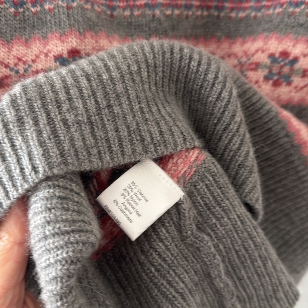 Garnet Hillgray And Pink Patterned Turtleneck Swe… - image 4